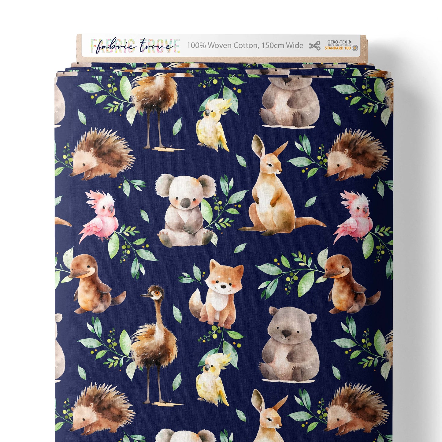 COTTON 100 - Aussie Critter Navy