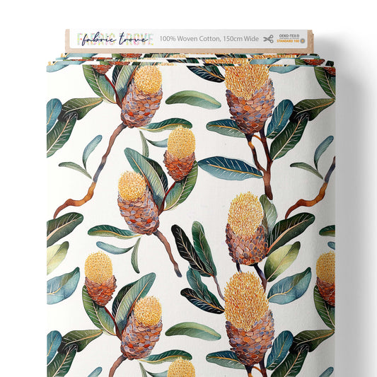 COTTON 100 - Banksia Dreams