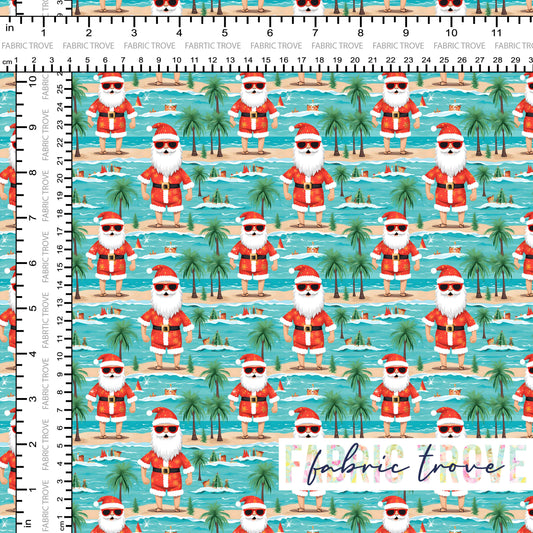 COTTON 100 - Beach Fun Santa