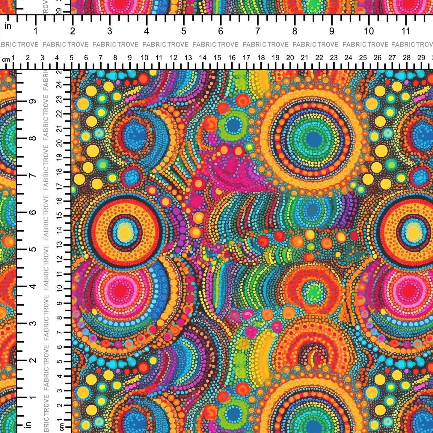 COTTON 100 - Bright Circles