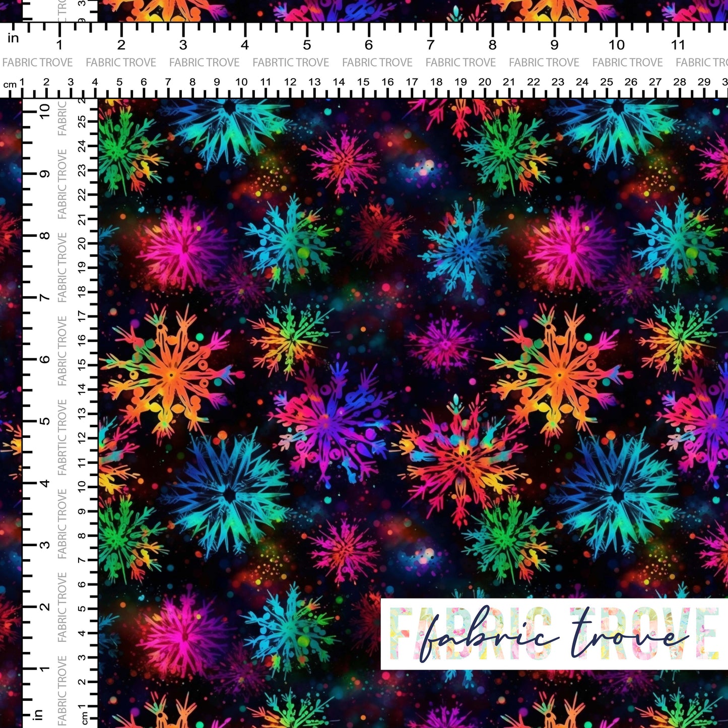 COTTON 100 - Bright Snowflake