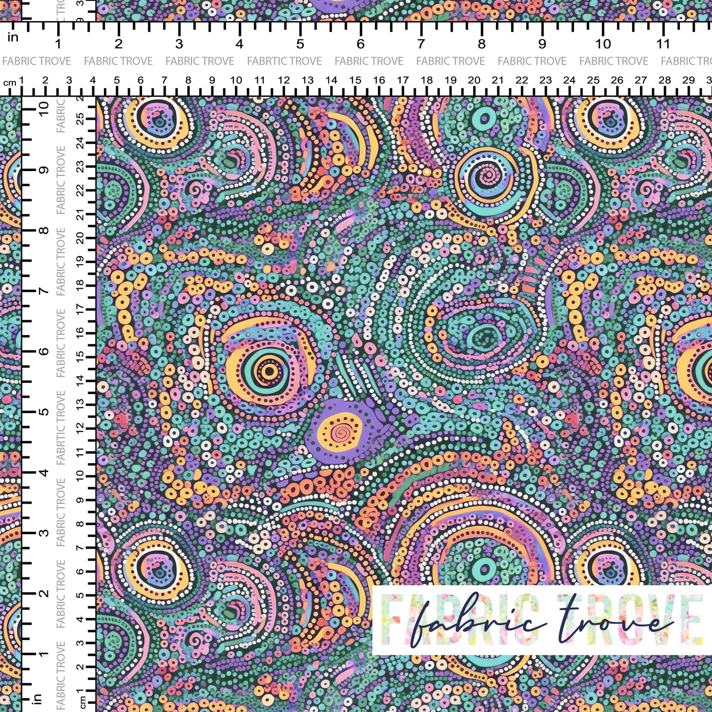COTTON 100 - Circle Dreams Rainbow
