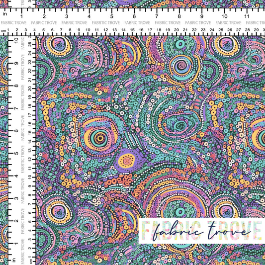 COTTON 100 - Circle Dreams Rainbow