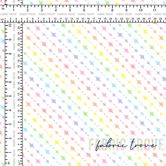 C100 - Diagonal Diamonds Pastel