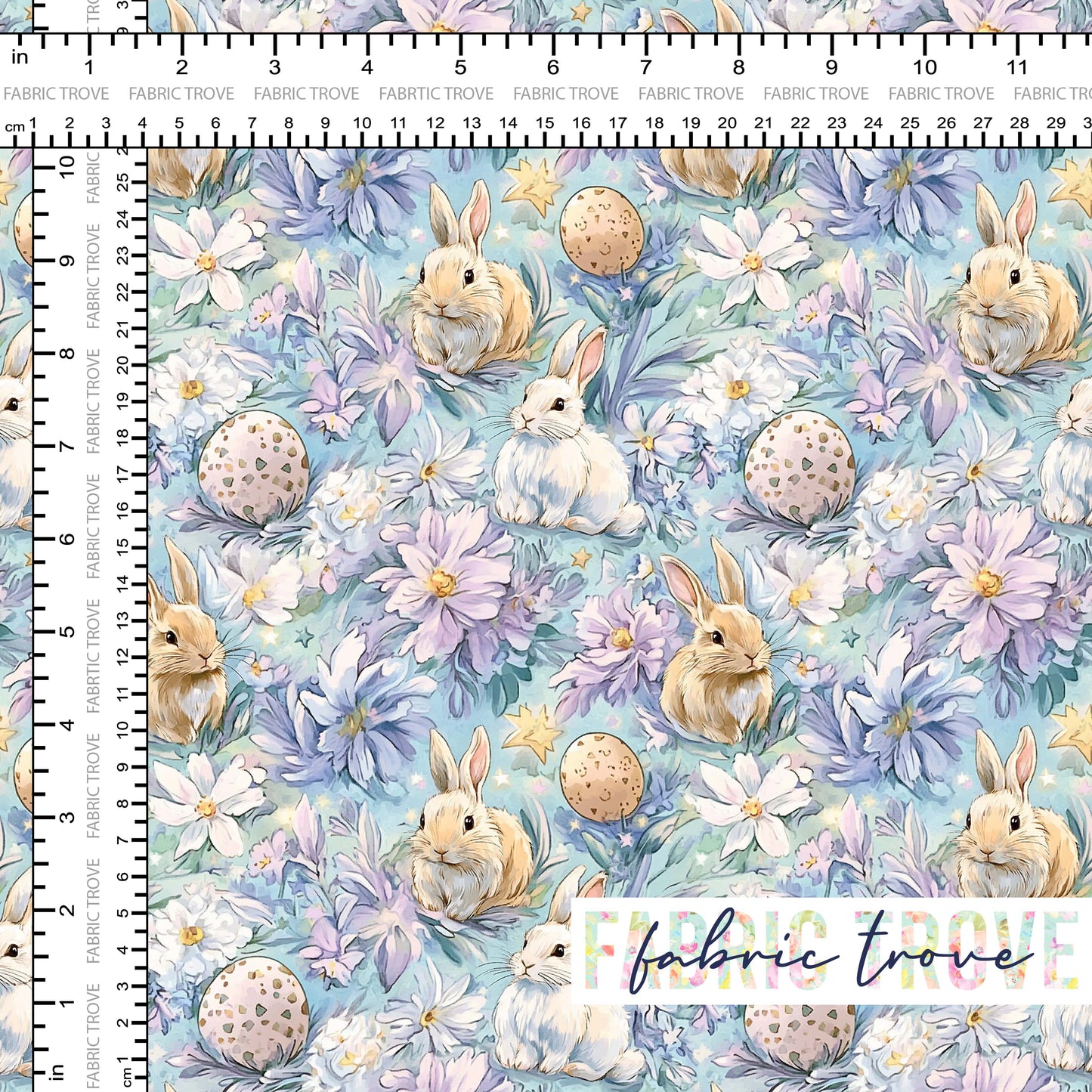 C100 - Easter Floral Bunny