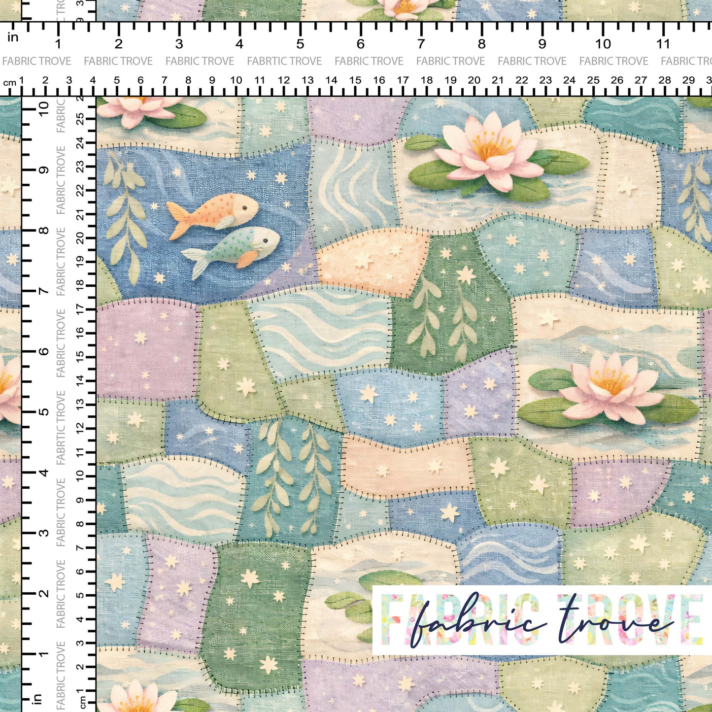 C100 - Faux Patchwork Fish
