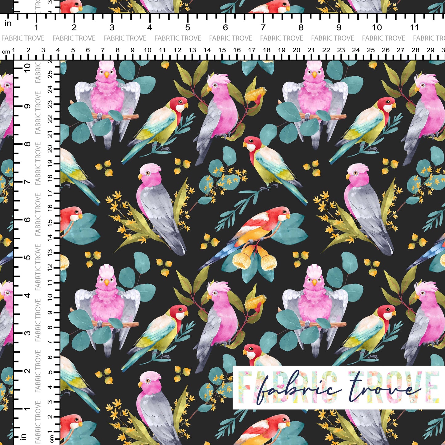 COTTON 100 - Flight of Fancy Black