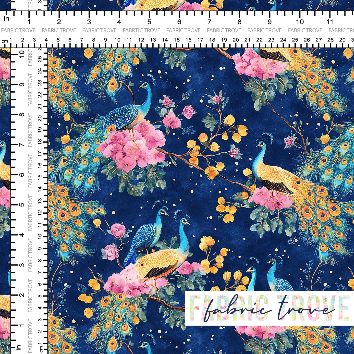 C100 - Peacock Fantasy Navy