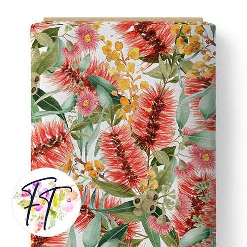 COTTON 100 - Bushland Floral