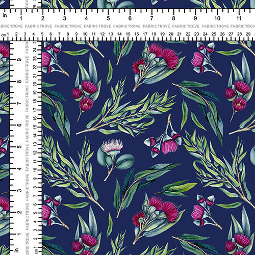 COTTON 100 - Flora Navy