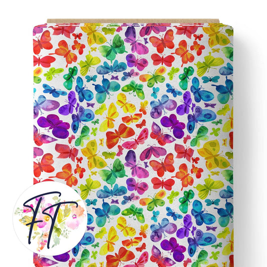 COTTON 100 - Rainbow Butterfly