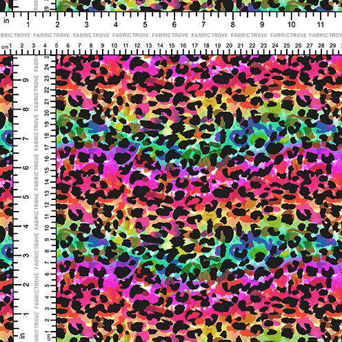 COTTON 100 - Rainbow Leopard