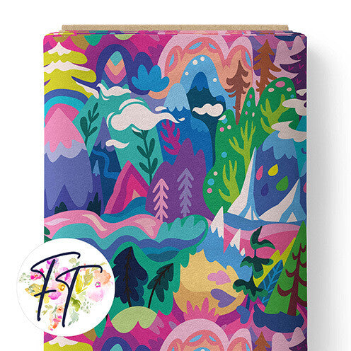 COTTON 100 - Mountain Scape