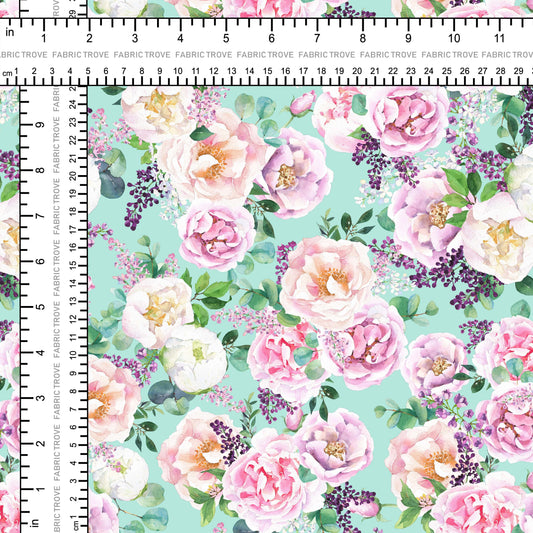 COTTON 100 - Elizabeth Aqua