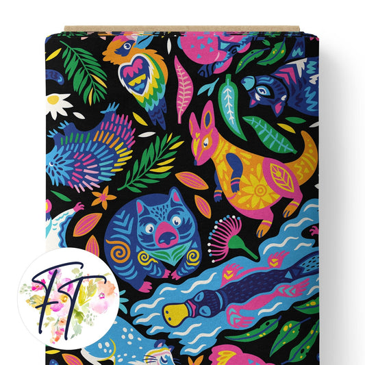 COTTON 100 - Ozzy Animals Black