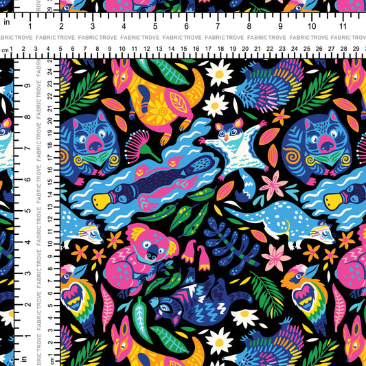 COTTON 100 - Ozzy Animals Black