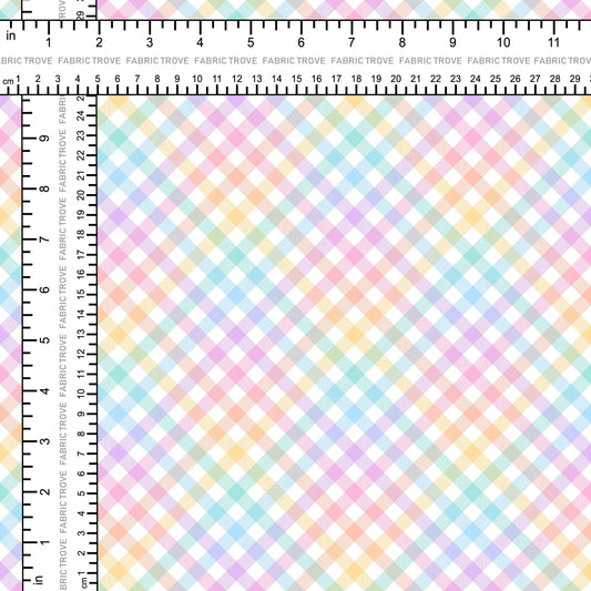 COTTON 100 - Rainbow Gingham