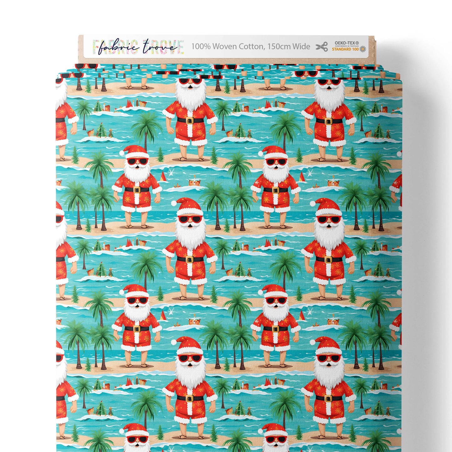 COTTON 100 - Beach Fun Santa