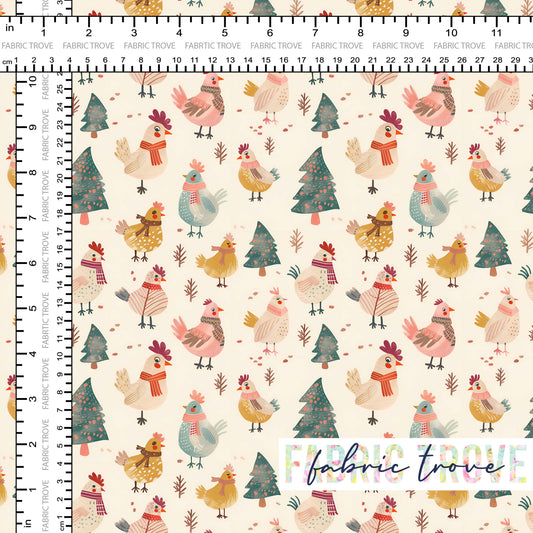 C100 - Christmas Chickens