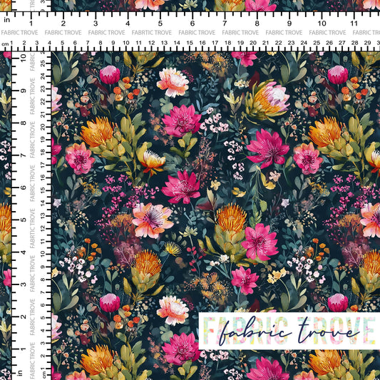 C100 - Ditsy Wildflower Dark