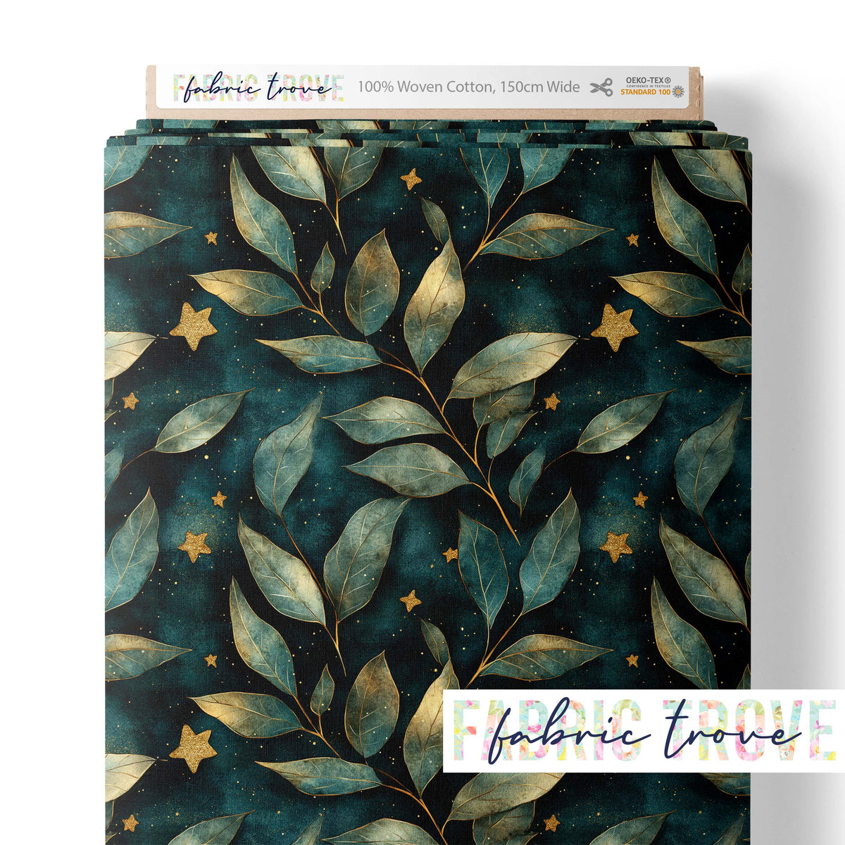 C100 - Gold Trim Leaves