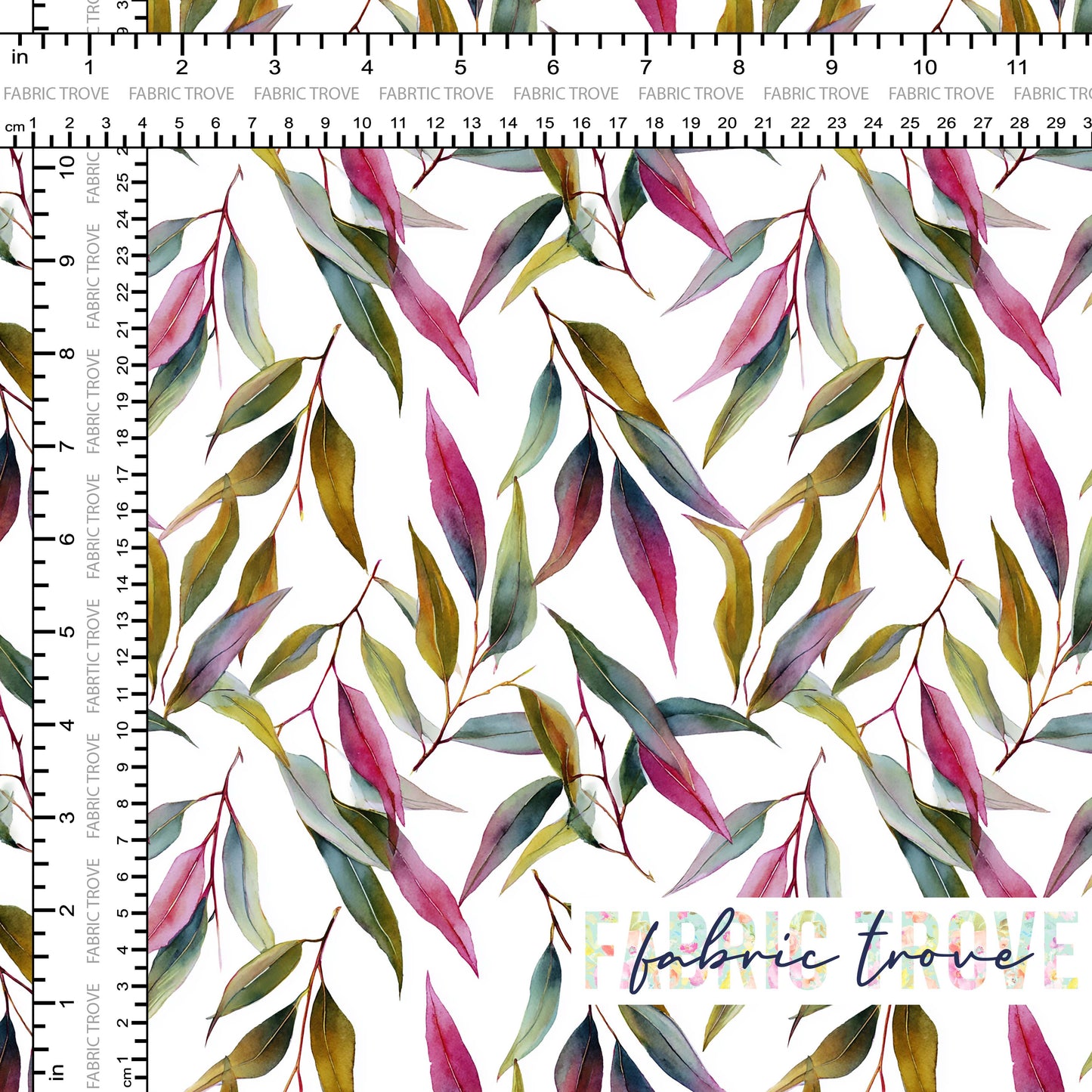 C100 - Gum Leaves White
