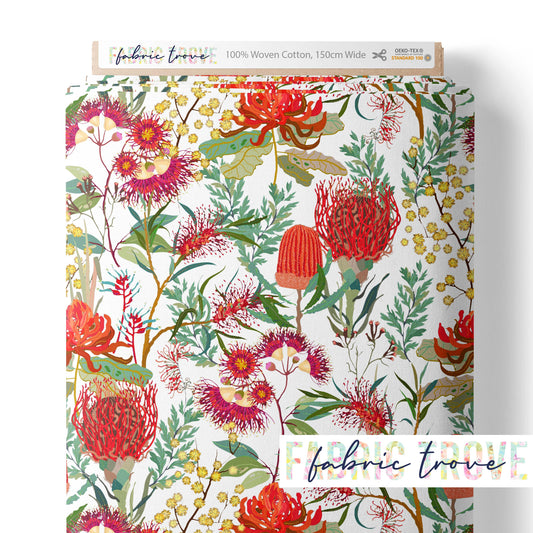 C100 - Gumnut Blossom Red/White