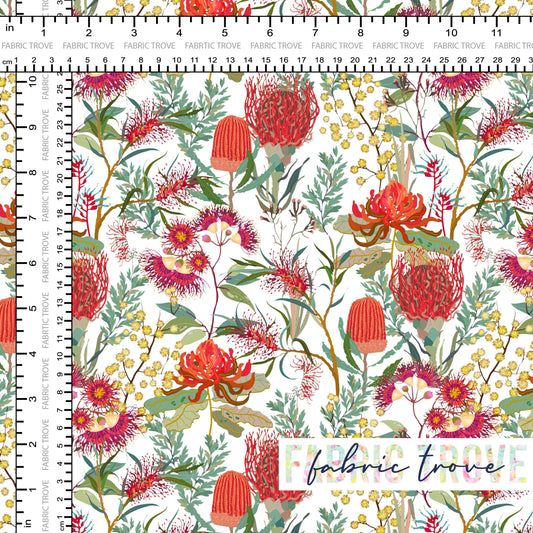 C100 - Gumnut Blossom Red/White