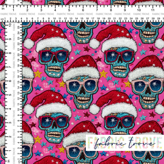 COTTON 100 - Merry Skulls