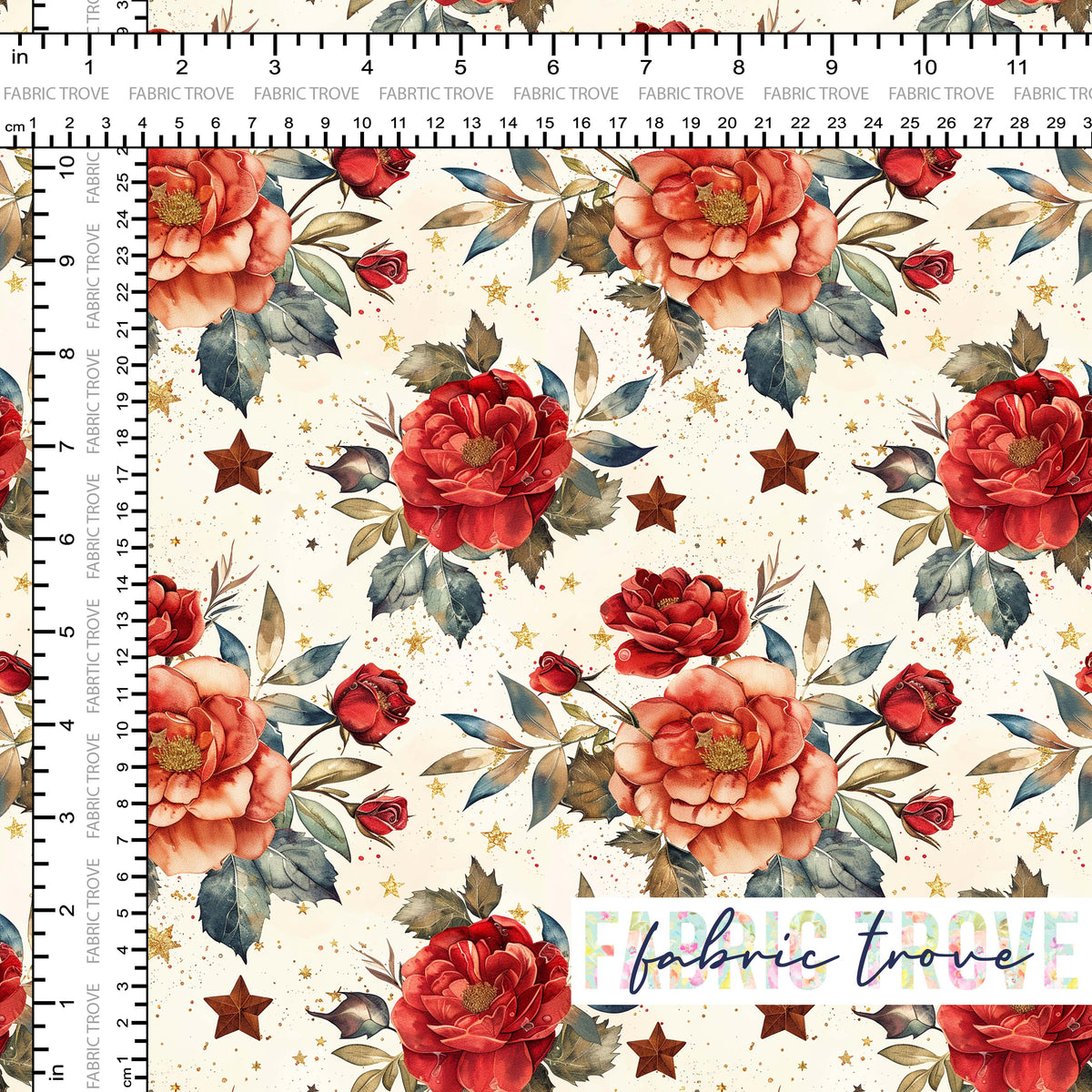 C100 - Noel Roses Cream