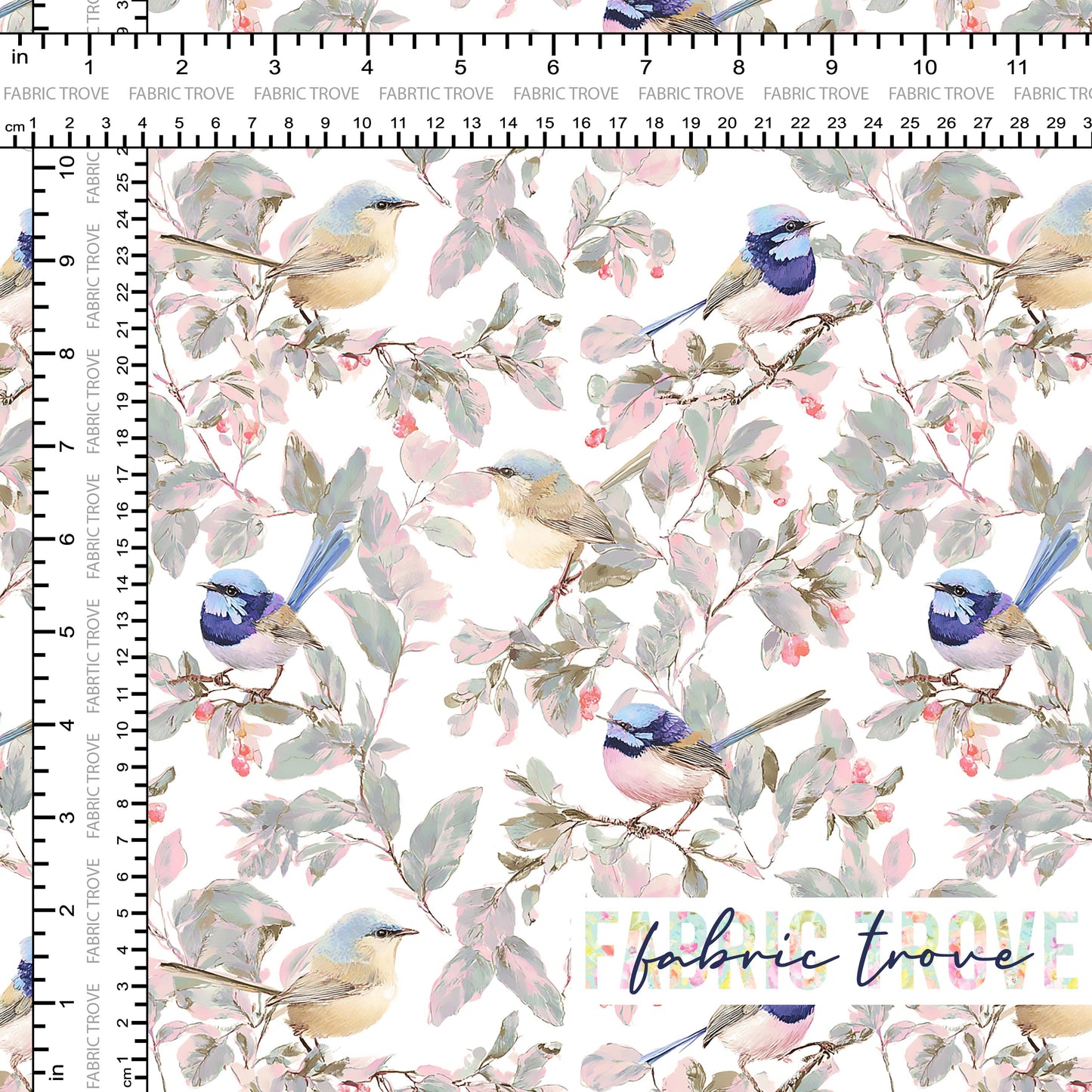 C100 - Pastel Blue Wrens