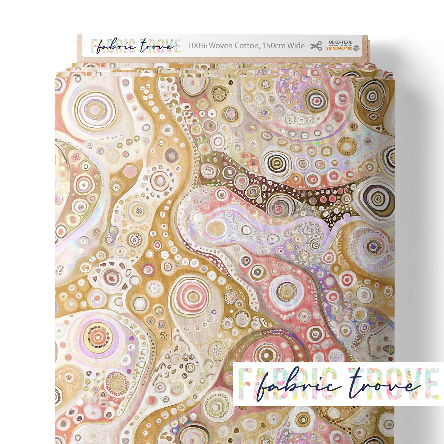 C100 - Pastel Circles Sand