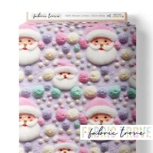 COTTON 100 - Pastel Felted Santa