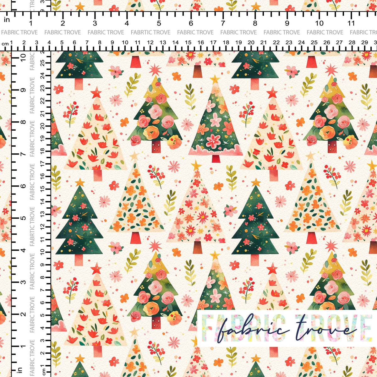 C100 - Patchwork Christmas Trees