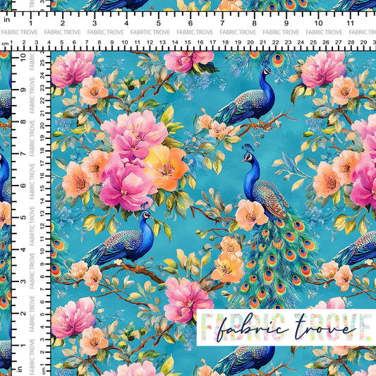 C100 - Peacock Fantasy Blue