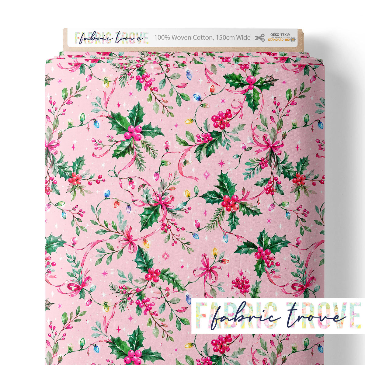 C100 - Pink Holly Sprigs