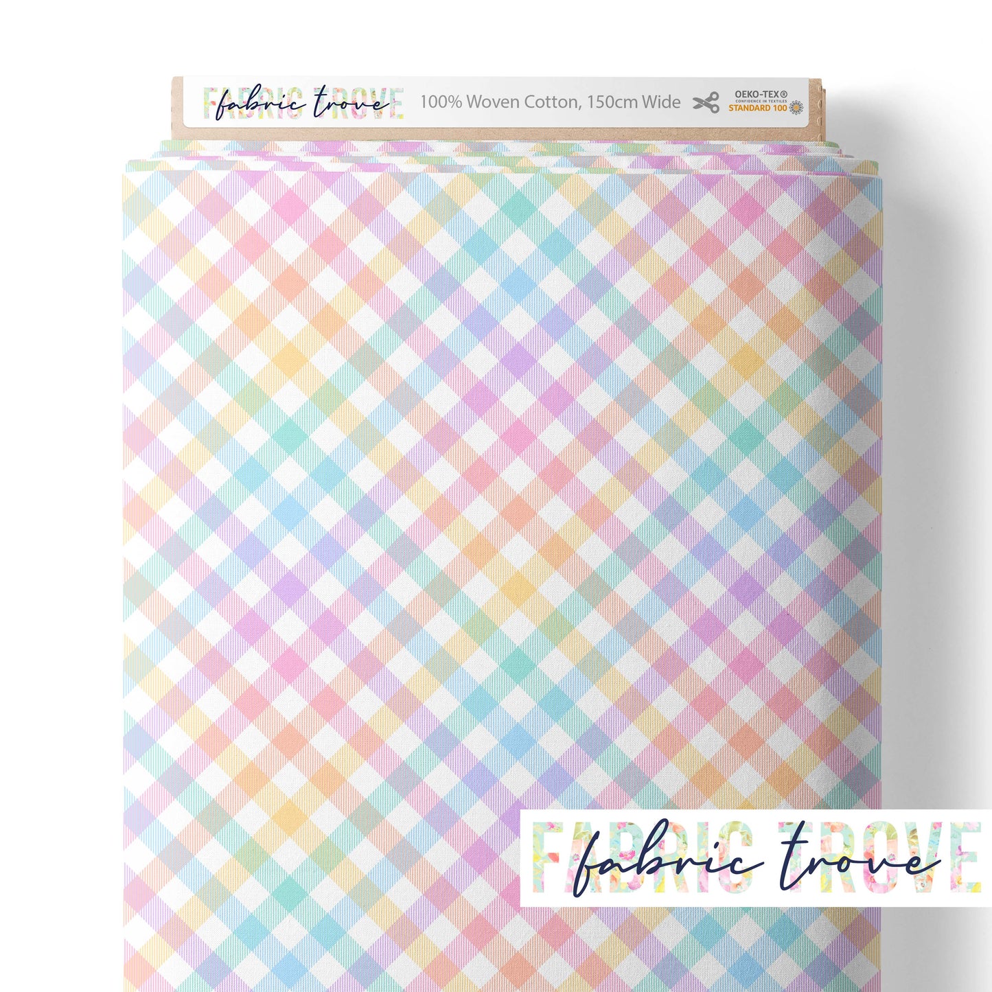 C100 - Rainbow Gingham Pastel