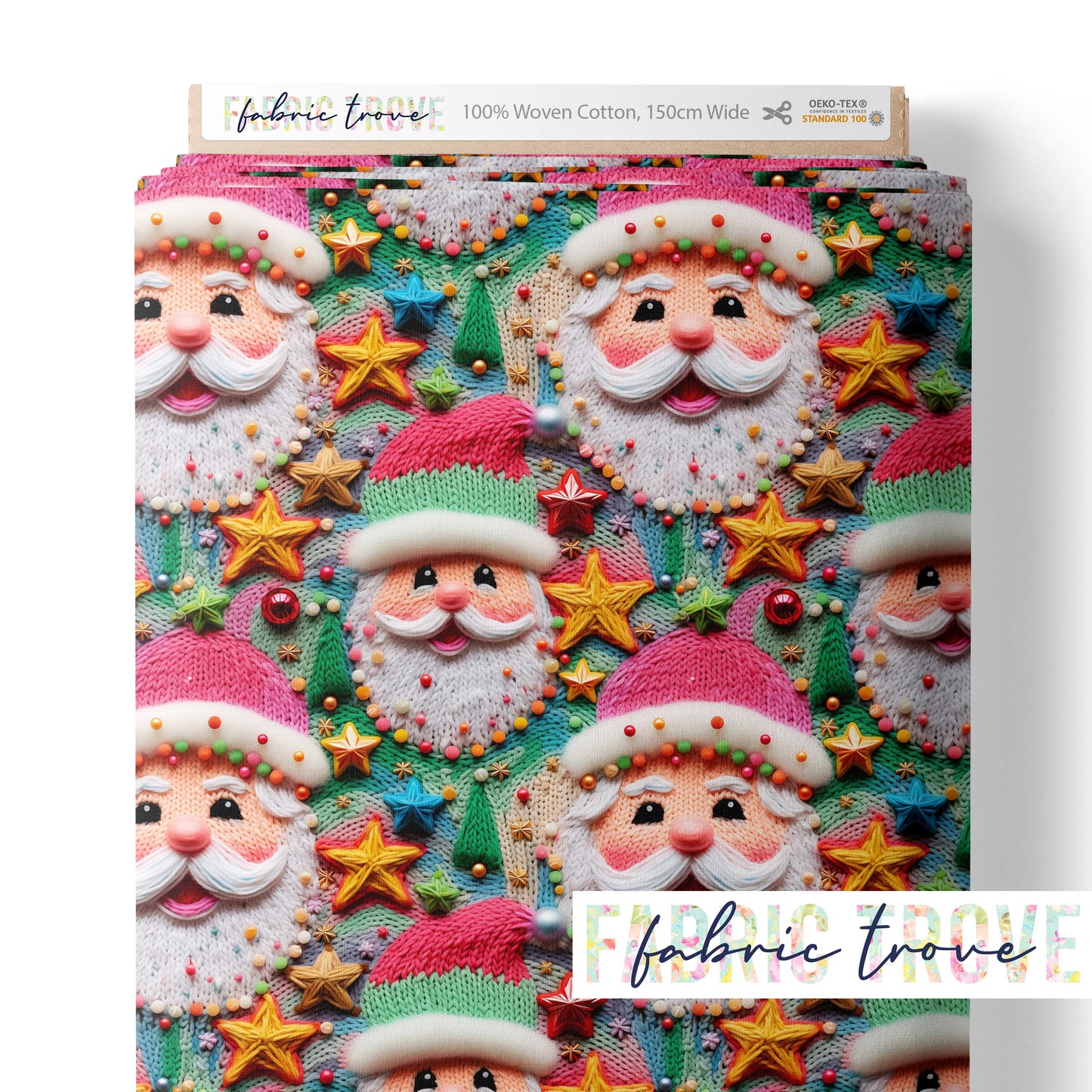 COTTON 100 - Faux Santa Knit
