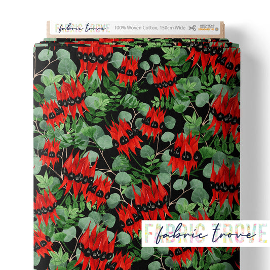 C100 -  Sturt Desert Pea Black