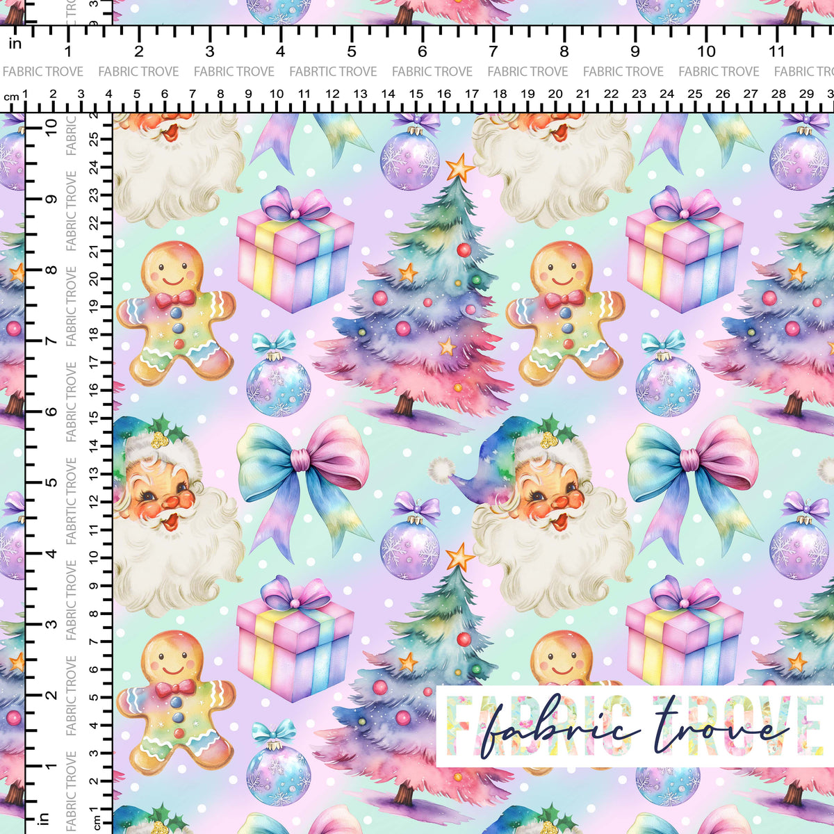C100 - Vintage Christmas Rainbow